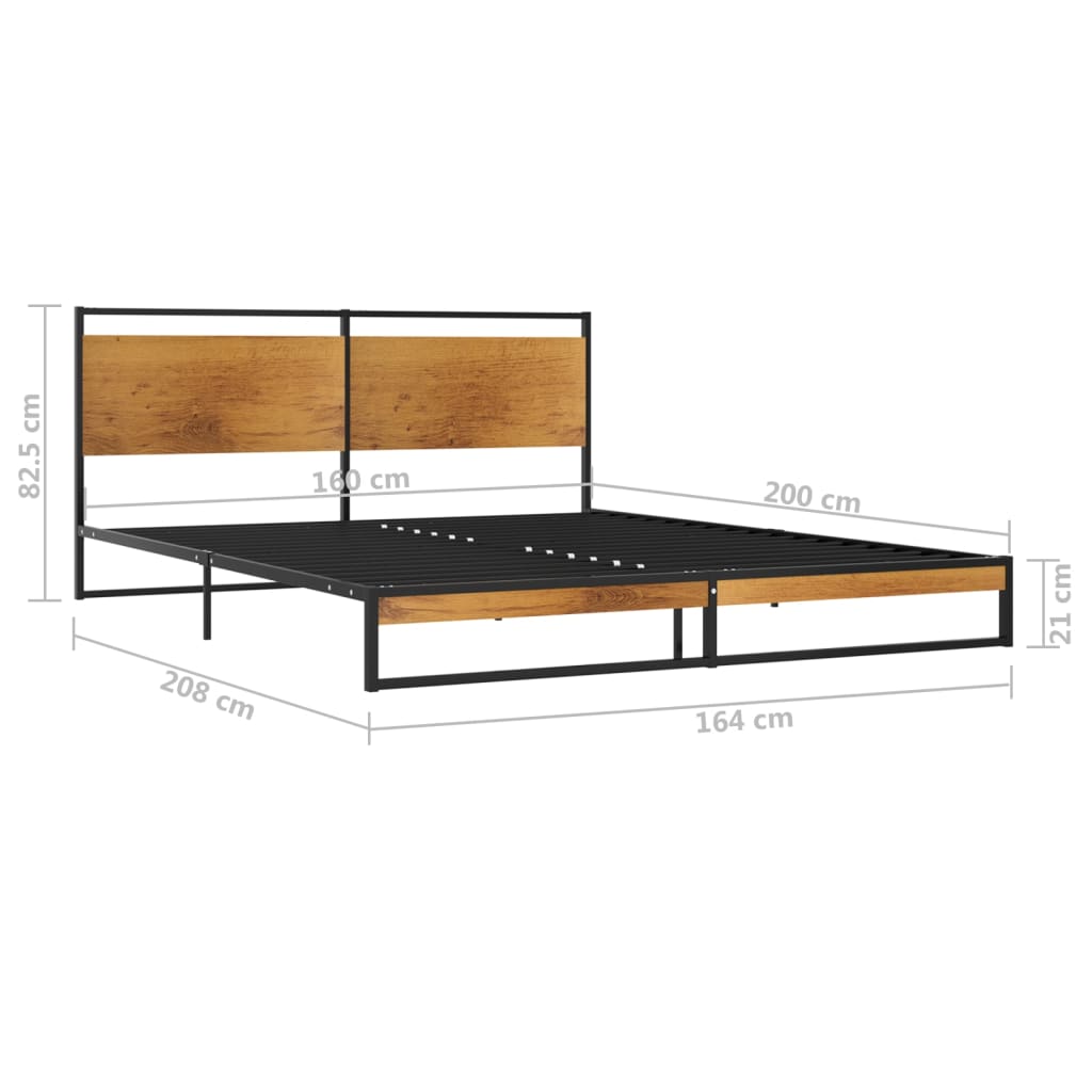 Bedframe metaal 160x200 cm is nu te koop bij PeponiXL, paradijselijk wonen!