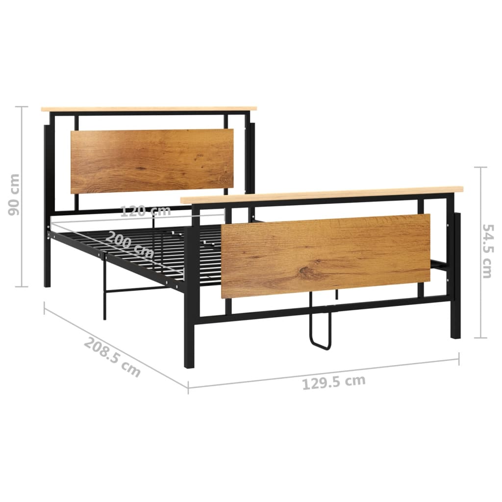 Bedframe metaal 120x200 cm is nu te koop bij PeponiXL, paradijselijk wonen!
