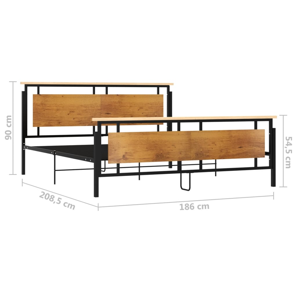 Bedframe metaal 180x200 cm is nu te koop bij PeponiXL, paradijselijk wonen!