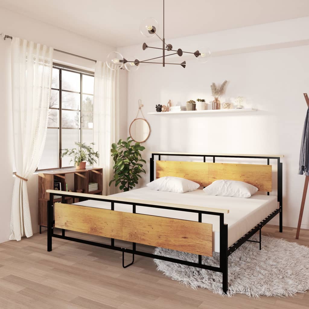 Bedframe metaal 200x200 cm is nu te koop bij PeponiXL, paradijselijk wonen!