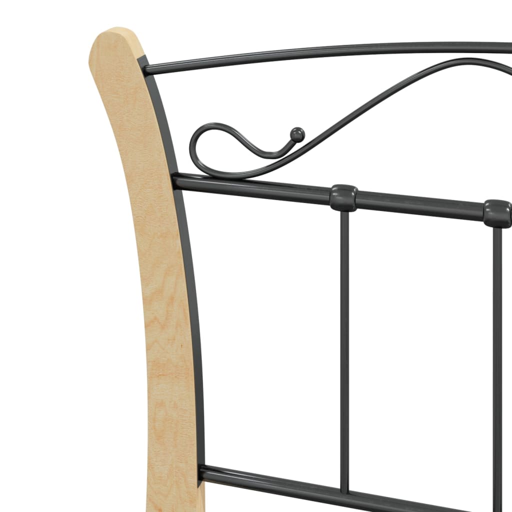 Bedframe metaal zwart 90x200 cm is nu te koop bij PeponiXL, paradijselijk wonen!