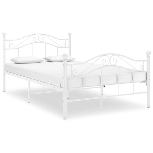 Bedframe metaal wit 120x200 cm is nu te koop bij PeponiXL, paradijselijk wonen!