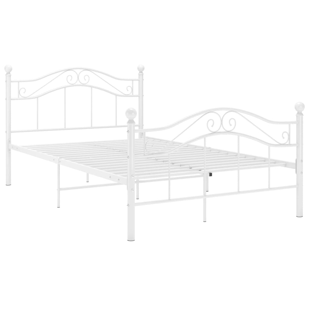 Bedframe metaal wit 120x200 cm is nu te koop bij PeponiXL, paradijselijk wonen!