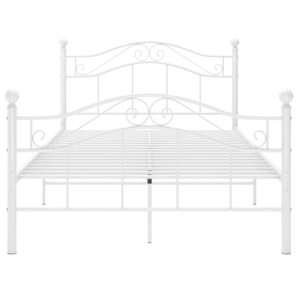 Bedframe metaal wit 120x200 cm is nu te koop bij PeponiXL, paradijselijk wonen!