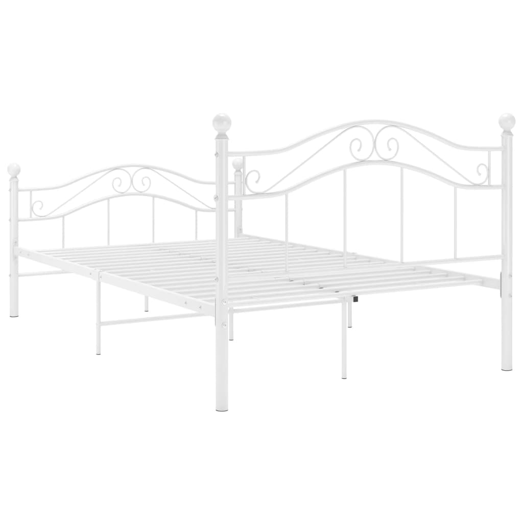 Bedframe metaal wit 120x200 cm is nu te koop bij PeponiXL, paradijselijk wonen!