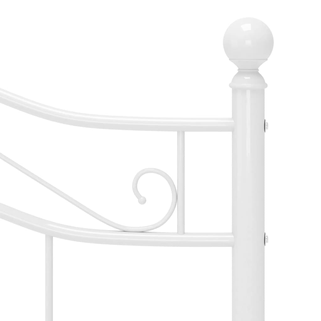 Bedframe metaal wit 120x200 cm is nu te koop bij PeponiXL, paradijselijk wonen!