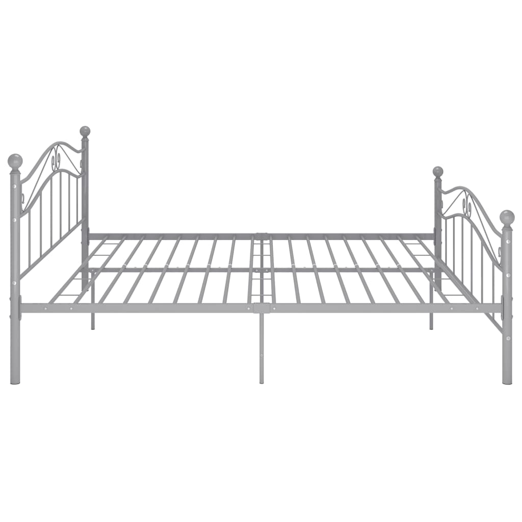 Bedframe metaal grijs 160x200 cm is nu te koop bij PeponiXL, paradijselijk wonen!
