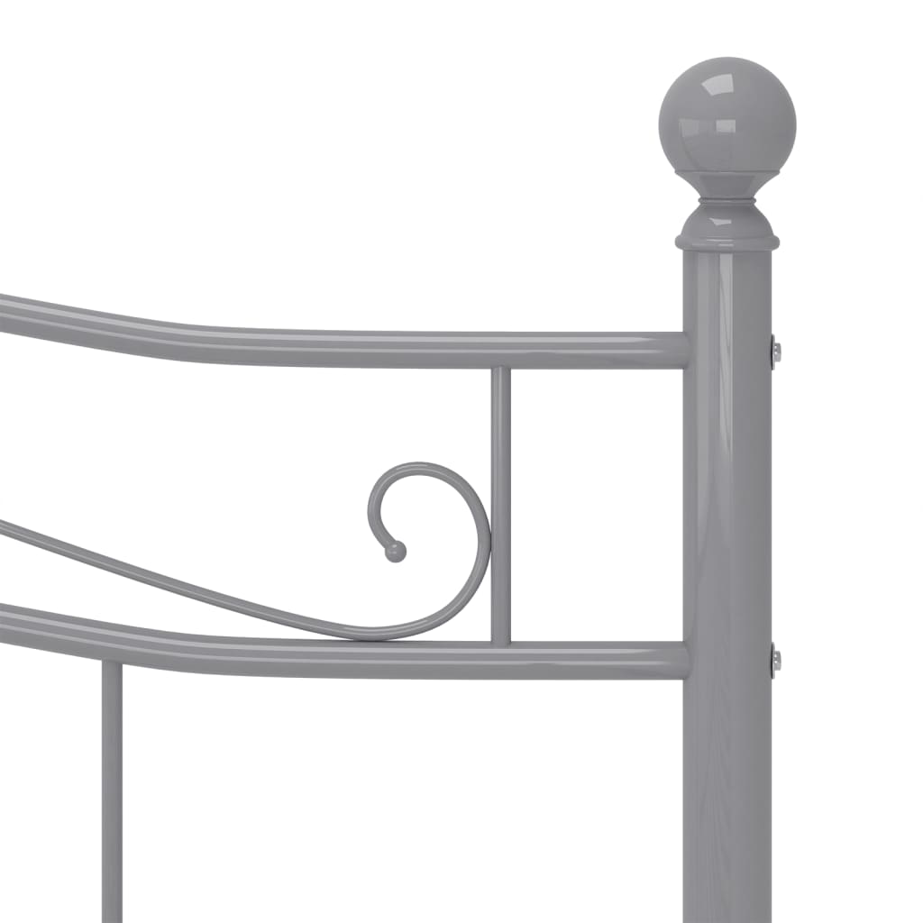Bedframe metaal grijs 160x200 cm is nu te koop bij PeponiXL, paradijselijk wonen!