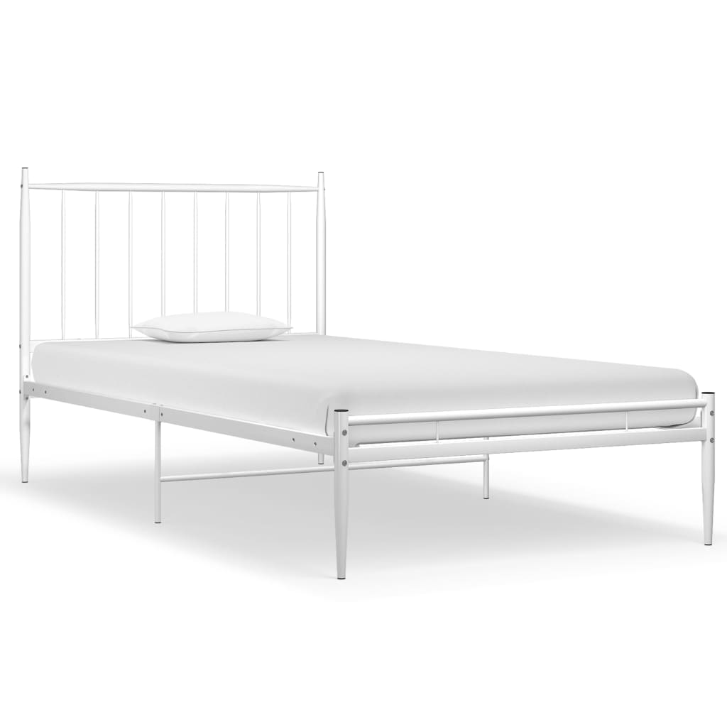 Bedframe metaal wit 90x200 cm is nu te koop bij PeponiXL, paradijselijk wonen!