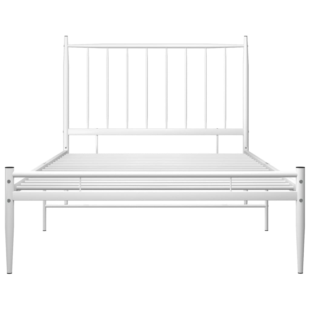 Bedframe metaal wit 90x200 cm is nu te koop bij PeponiXL, paradijselijk wonen!