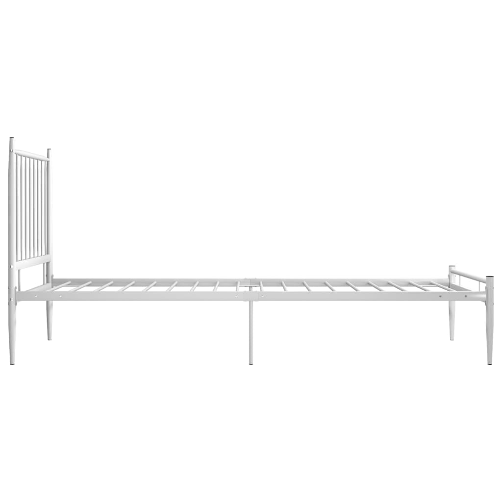 Bedframe metaal wit 90x200 cm is nu te koop bij PeponiXL, paradijselijk wonen!