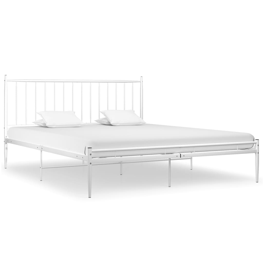 Bedframe metaal wit 180x200 cm is nu te koop bij PeponiXL, paradijselijk wonen!