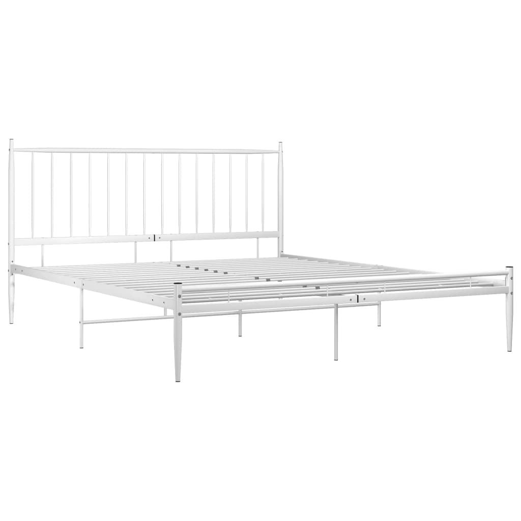 Bedframe metaal wit 180x200 cm is nu te koop bij PeponiXL, paradijselijk wonen!