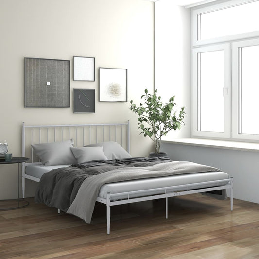 Bedframe metaal wit 180x200 cm is nu te koop bij PeponiXL, paradijselijk wonen!