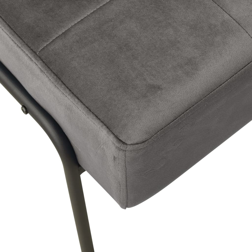 Relaxstoel 65x79x87 cm fluweel donkergrijs is nu te koop bij PeponiXL, paradijselijk wonen!