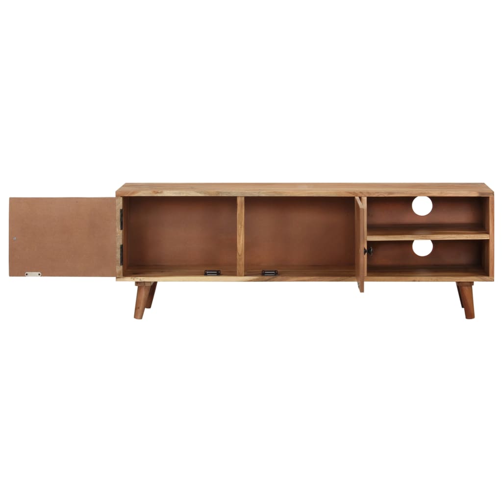 Tv-meubel 115x30x39 cm massief acaciahout is nu te koop bij PeponiXL, paradijselijk wonen!