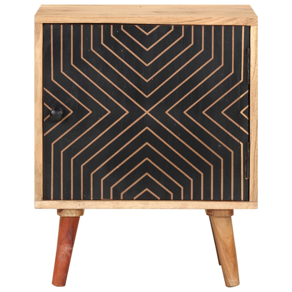 Nachtkastje 40x30x50 cm massief acaciahout is nu te koop bij PeponiXL, paradijselijk wonen!