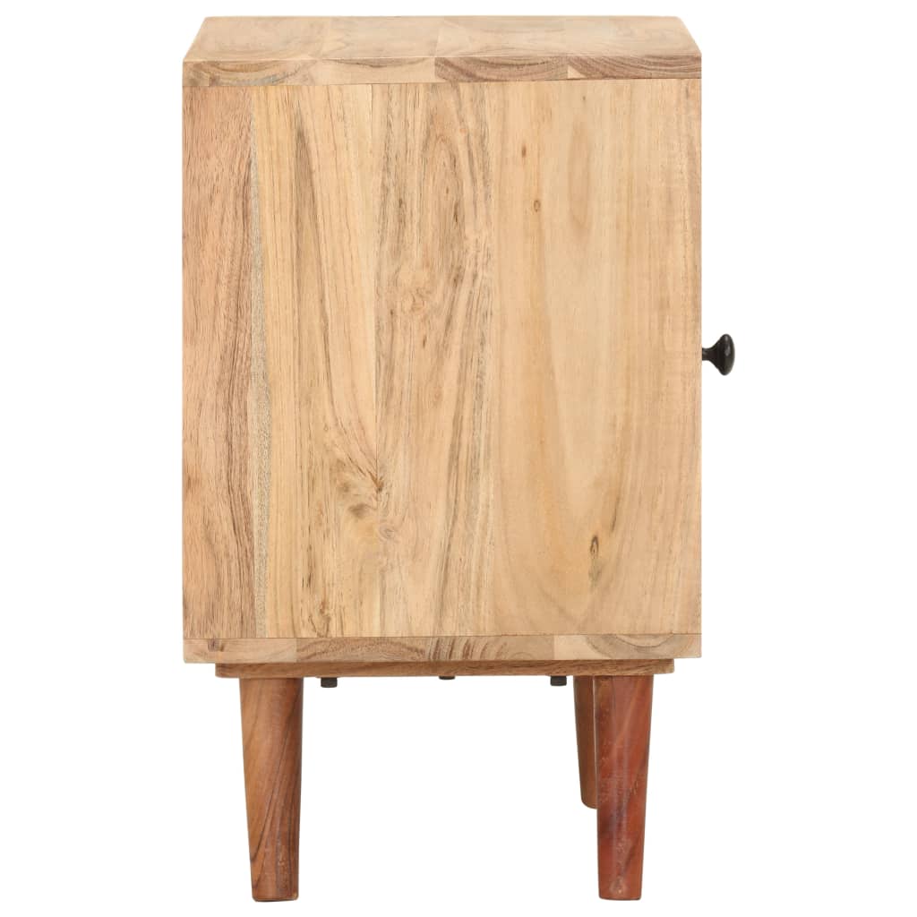 Nachtkastje 40x30x50 cm massief acaciahout is nu te koop bij PeponiXL, paradijselijk wonen!