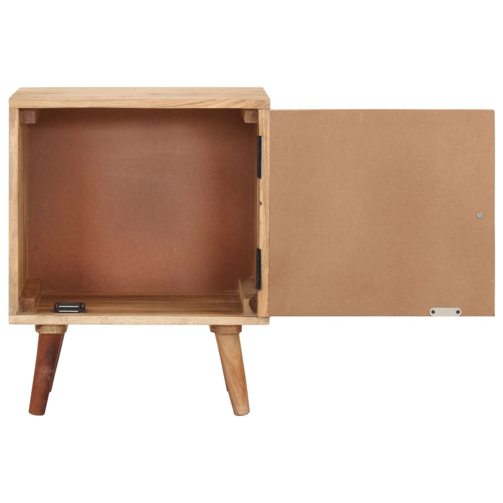 Nachtkastje 40x30x50 cm massief acaciahout is nu te koop bij PeponiXL, paradijselijk wonen!