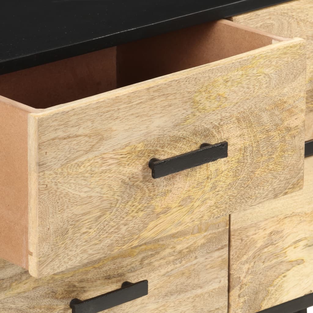 Dressoir 110x33x64 cm massief mangohout is nu te koop bij PeponiXL, paradijselijk wonen!