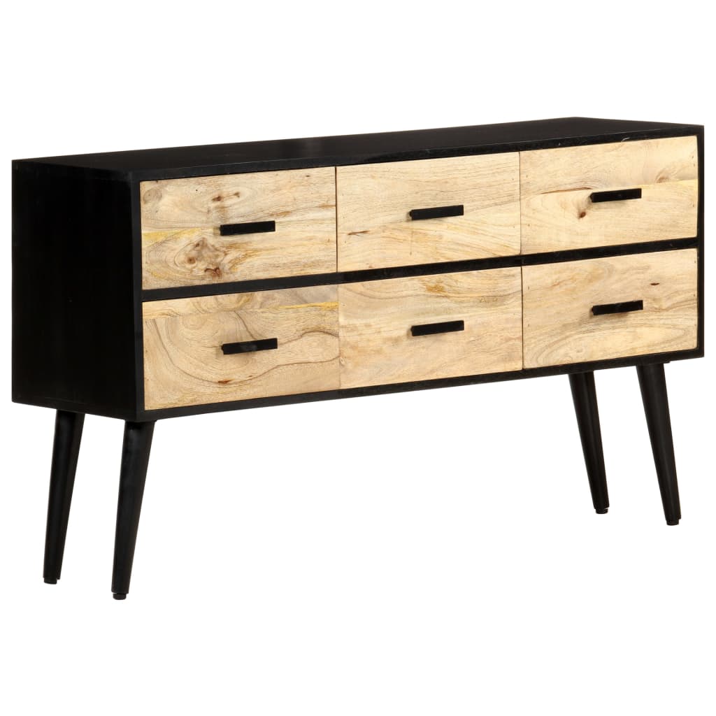 Dressoir 110x33x64 cm massief mangohout is nu te koop bij PeponiXL, paradijselijk wonen!