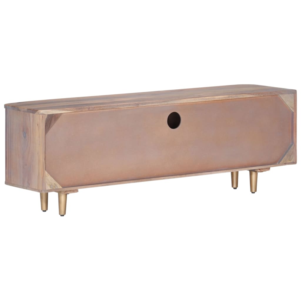 Tv-meubel 118x30x40 cm massief acaciahout is nu te koop bij PeponiXL, paradijselijk wonen!