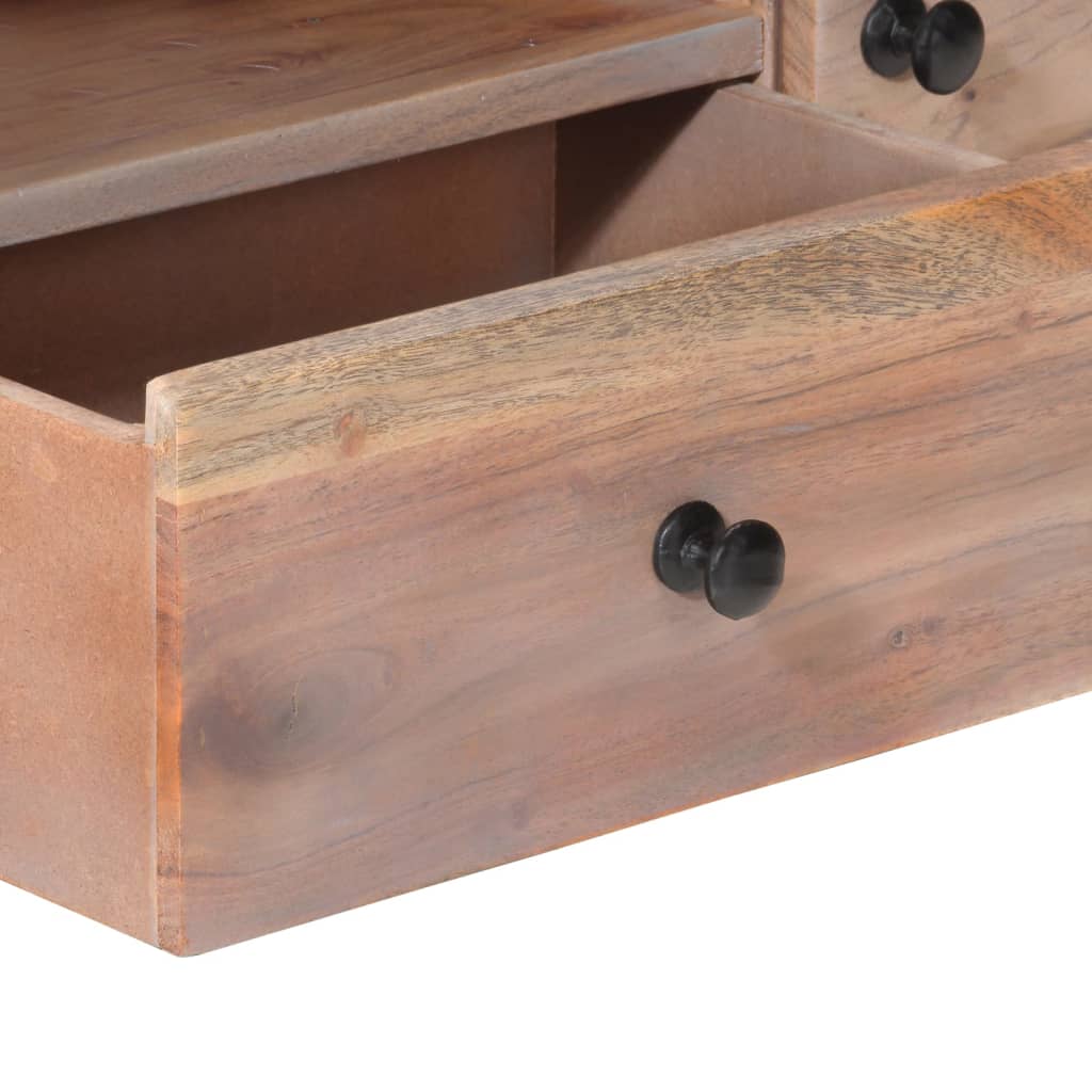 Tv-meubel 118x30x40 cm massief acaciahout is nu te koop bij PeponiXL, paradijselijk wonen!