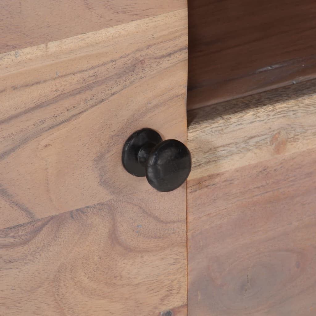 Tv-meubel 118x30x40 cm massief acaciahout is nu te koop bij PeponiXL, paradijselijk wonen!