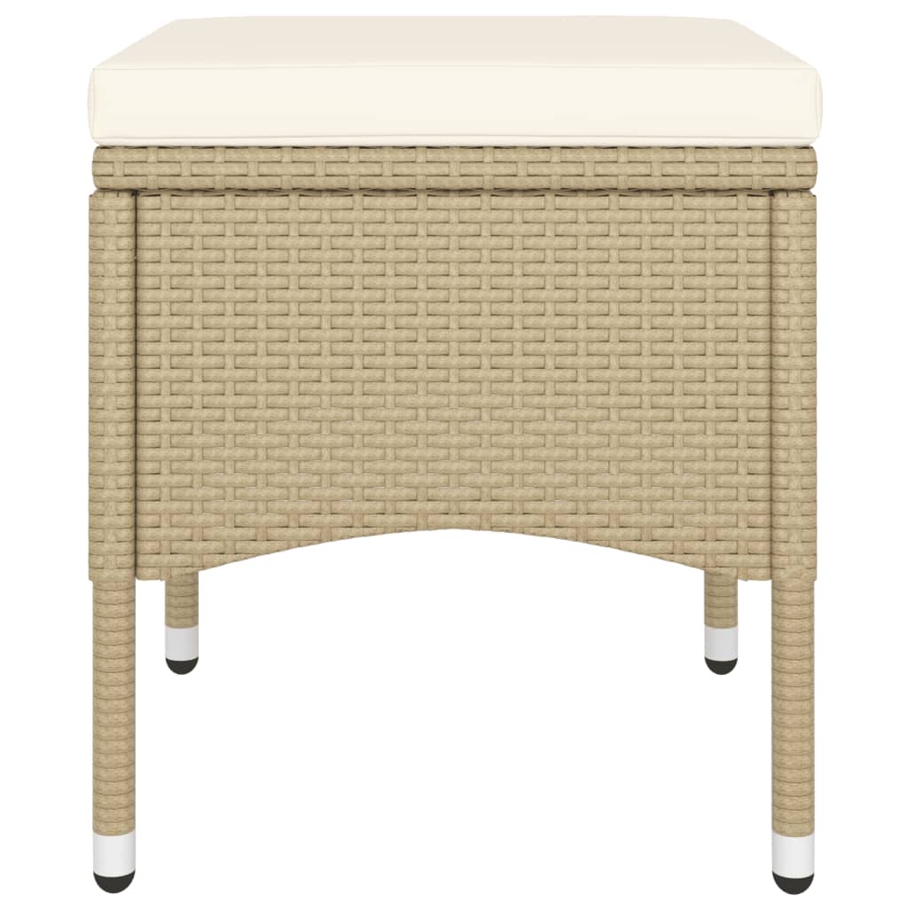5-delige Bistroset poly rattan en gehard glas beige is nu te koop bij PeponiXL, paradijselijk wonen!
