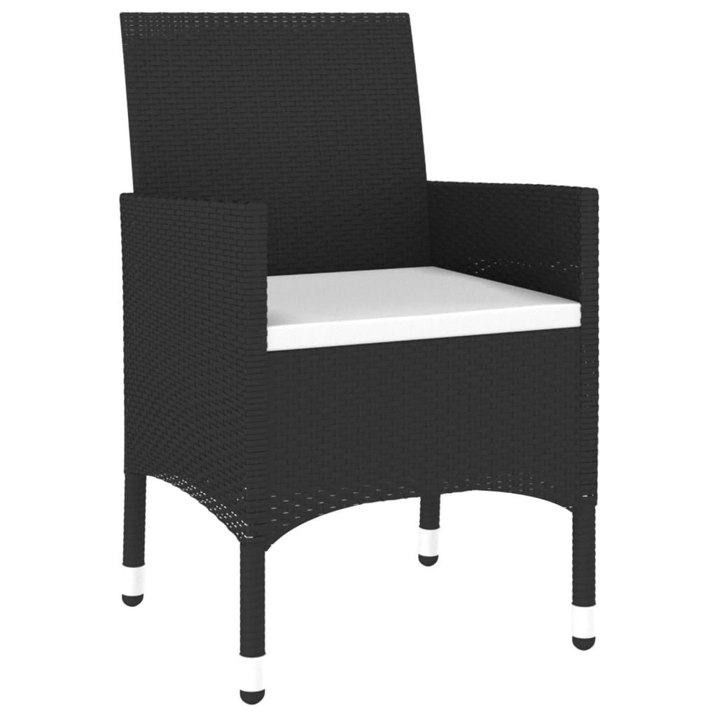 3-delige Tuinset poly rattan zwart is nu te koop bij PeponiXL, paradijselijk wonen!