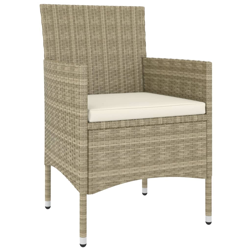 5-delige Loungeset poly rattan beige is nu te koop bij PeponiXL, paradijselijk wonen!