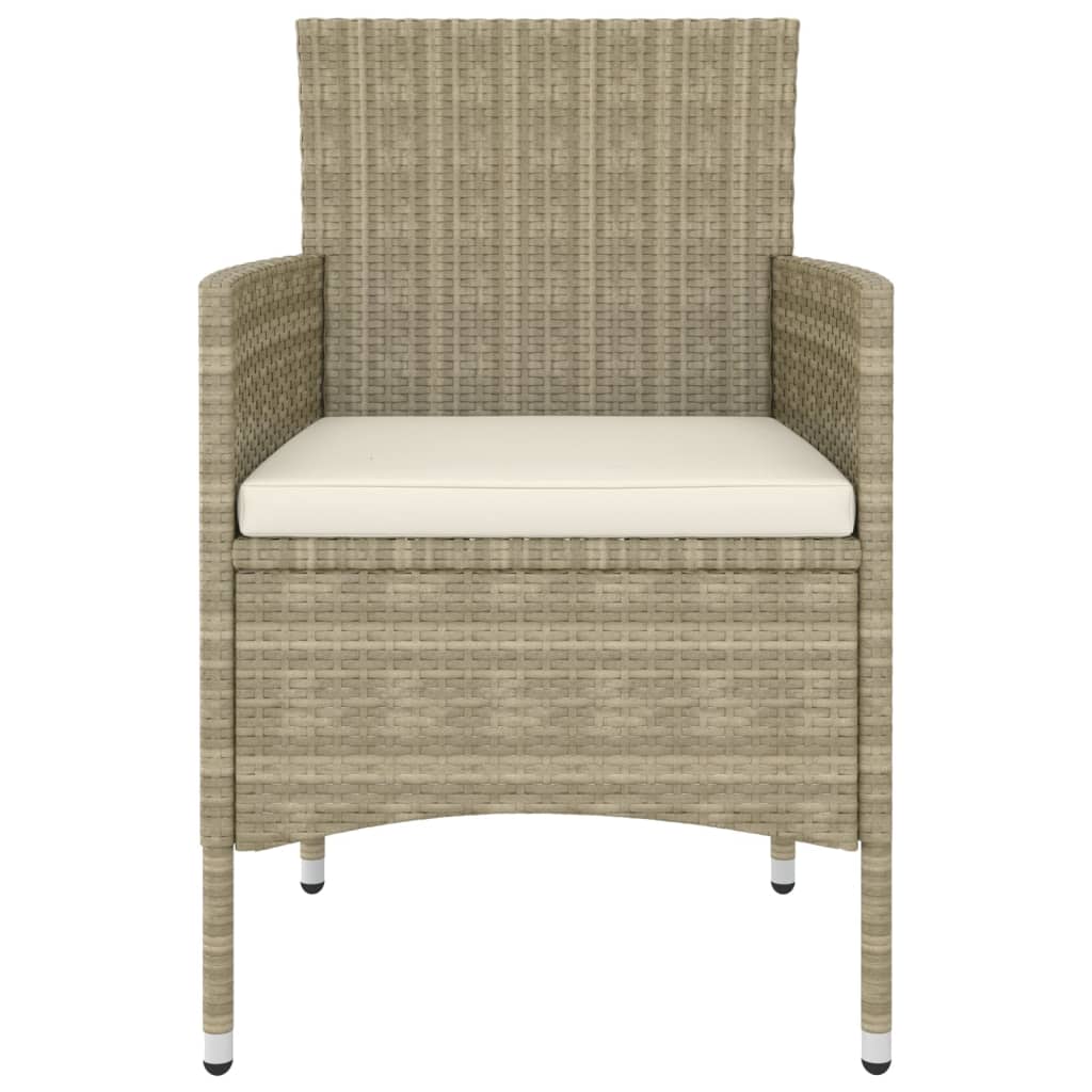 5-delige Loungeset poly rattan beige is nu te koop bij PeponiXL, paradijselijk wonen!
