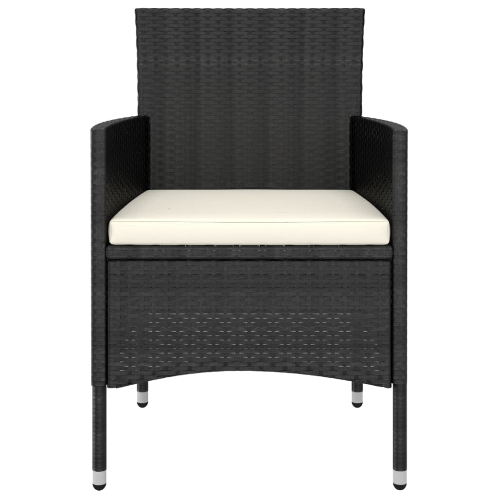 5-delige Loungeset poly rattan zwart is nu te koop bij PeponiXL, paradijselijk wonen!