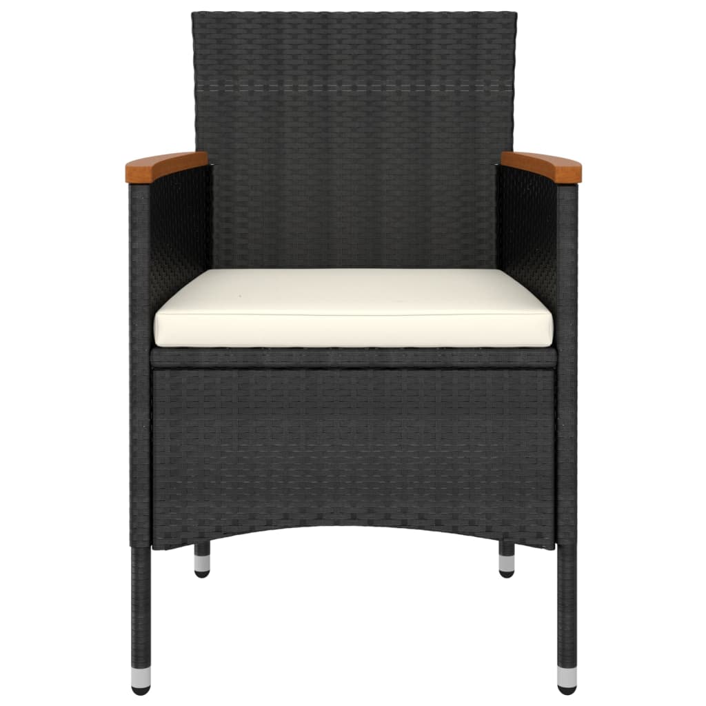 5-delige Loungeset poly rattan zwart is nu te koop bij PeponiXL, paradijselijk wonen!