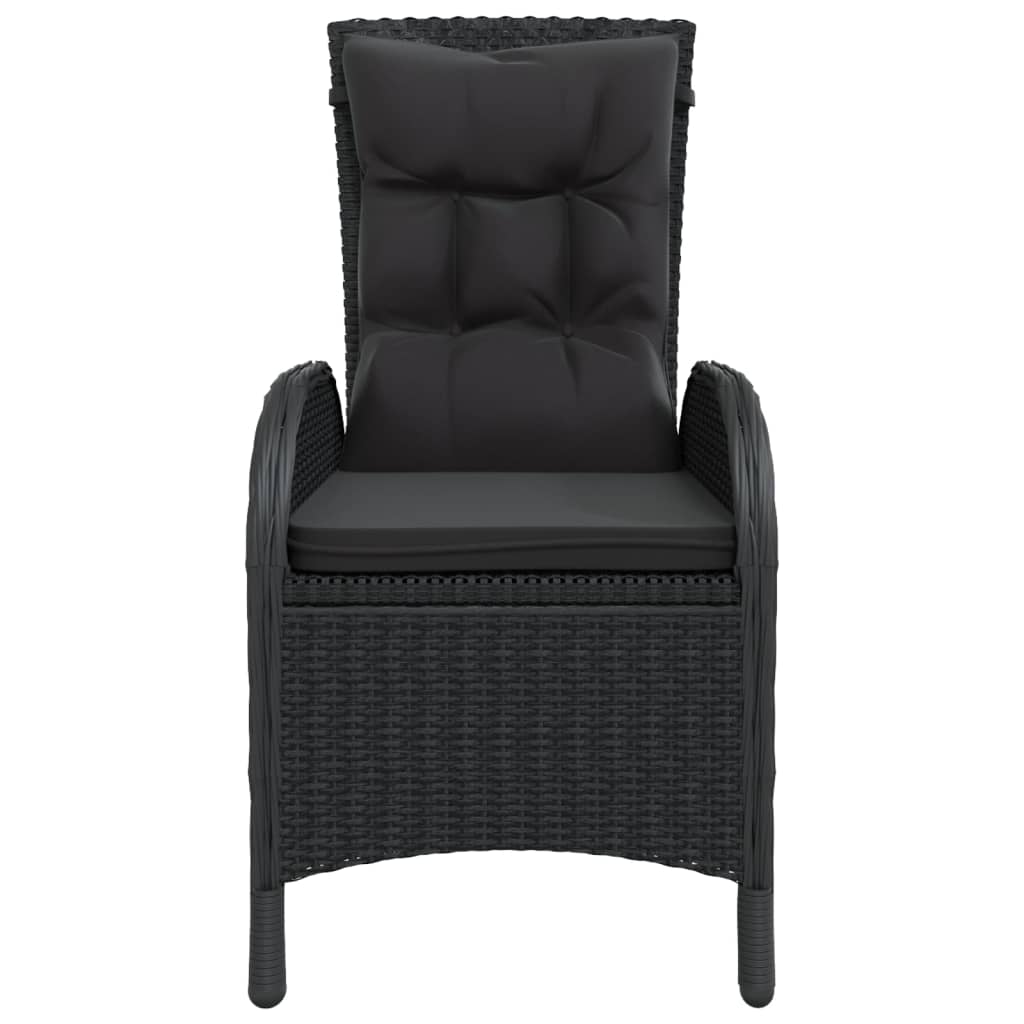 3-delige Bistroset poly rattan zwart is nu te koop bij PeponiXL, paradijselijk wonen!