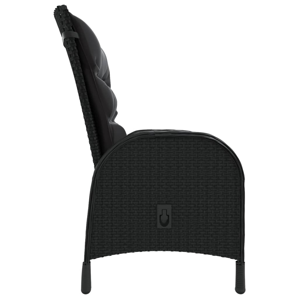 3-delige Bistroset poly rattan zwart is nu te koop bij PeponiXL, paradijselijk wonen!