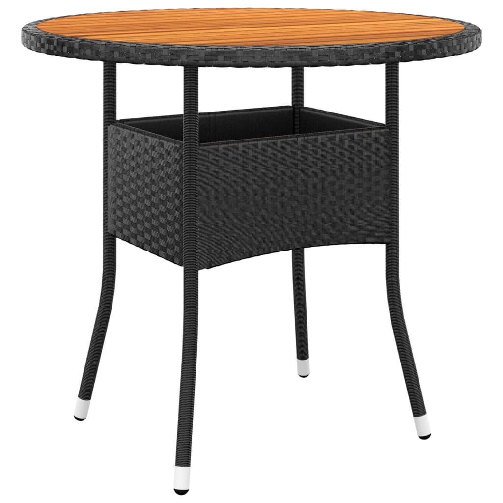 3-delige Bistroset poly rattan zwart is nu te koop bij PeponiXL, paradijselijk wonen!