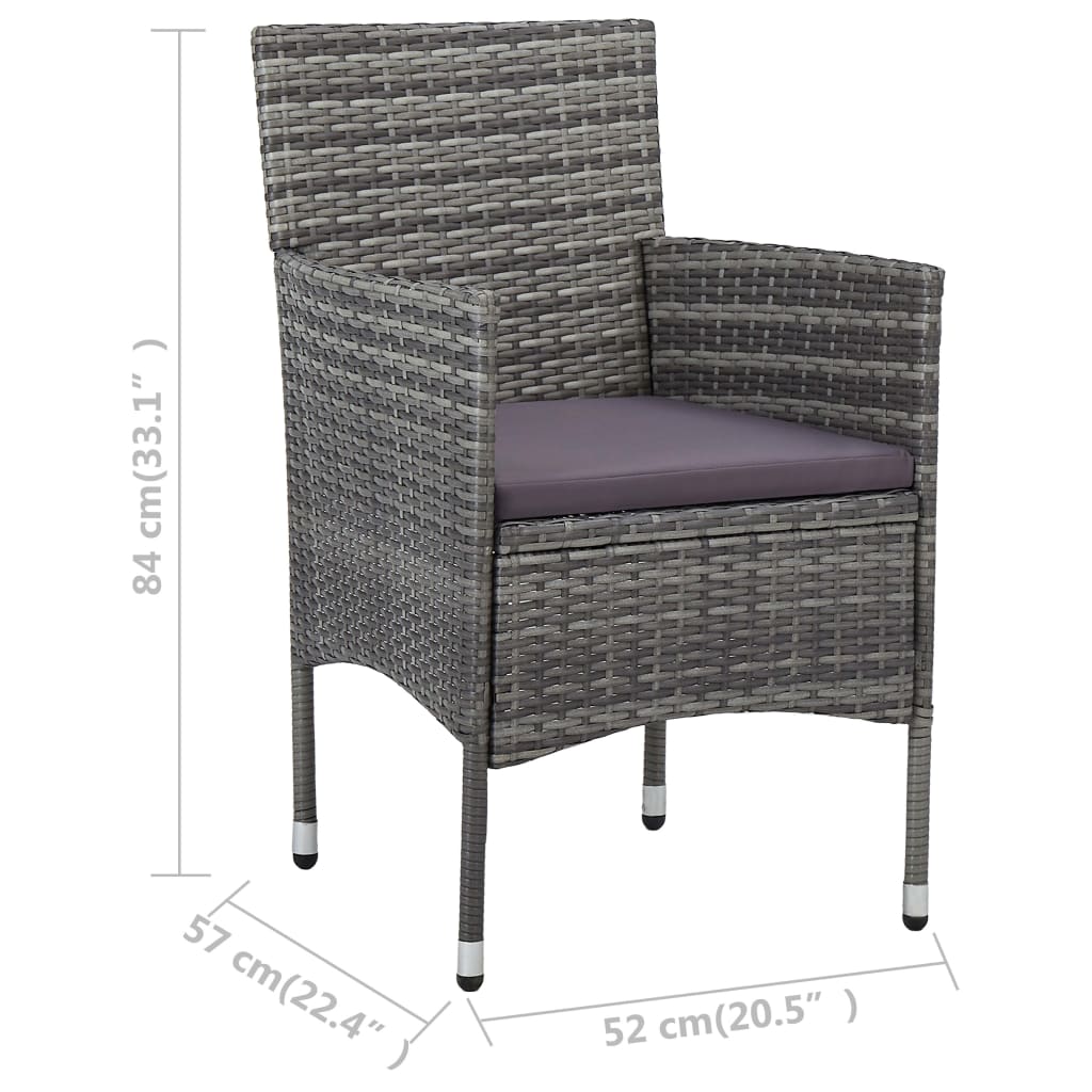 11-delige Tuinset poly rattan grijs is nu te koop bij PeponiXL, paradijselijk wonen!