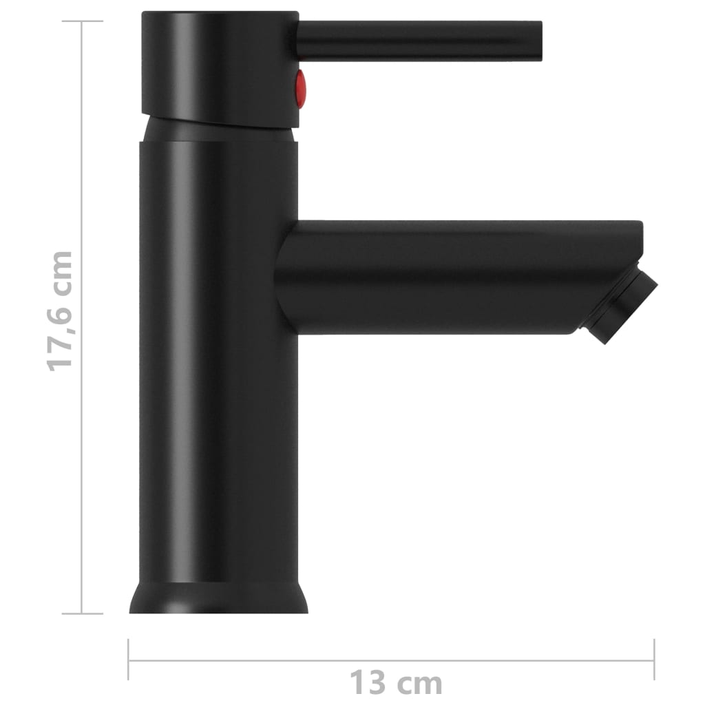 Wastafelkraan 130x176 mm zwart is nu te koop bij PeponiXL, paradijselijk wonen!