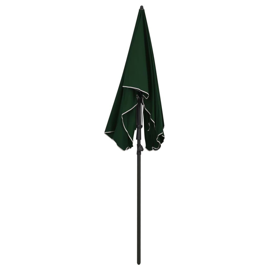Parasol met paal 200x130 cm groen is nu te koop bij PeponiXL, paradijselijk wonen!