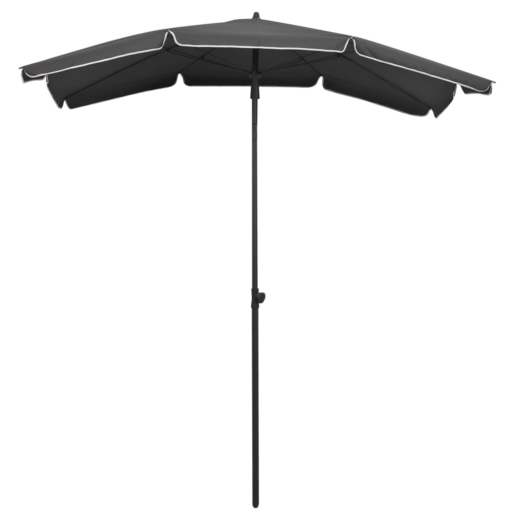 Parasol met paal 200x130 cm antracietkleurig is nu te koop bij PeponiXL, paradijselijk wonen!