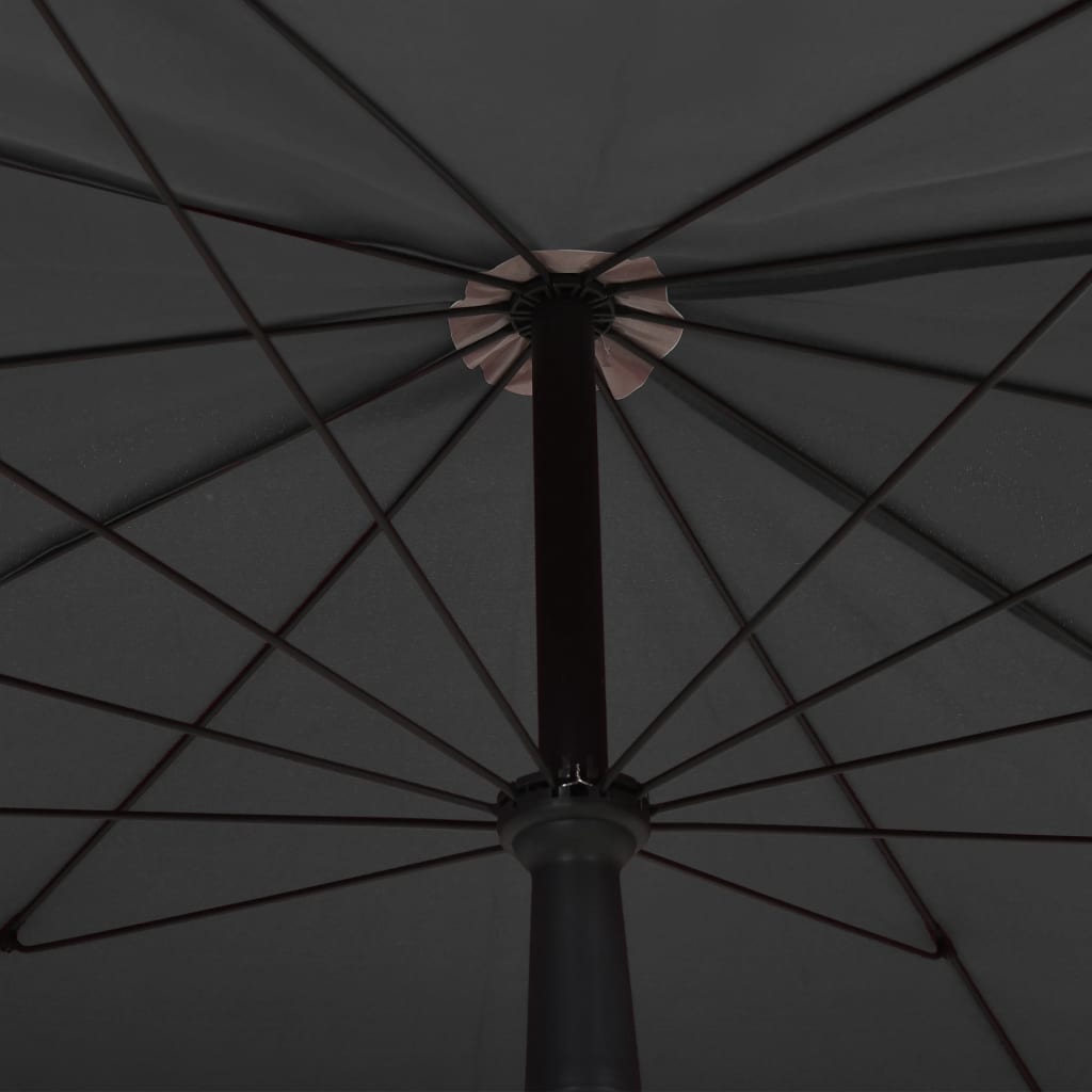 Parasol met paal 200x130 cm antracietkleurig is nu te koop bij PeponiXL, paradijselijk wonen!