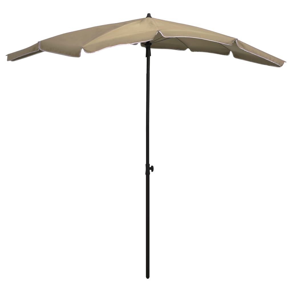 Parasol met paal 200x130 cm taupe is nu te koop bij PeponiXL, paradijselijk wonen!