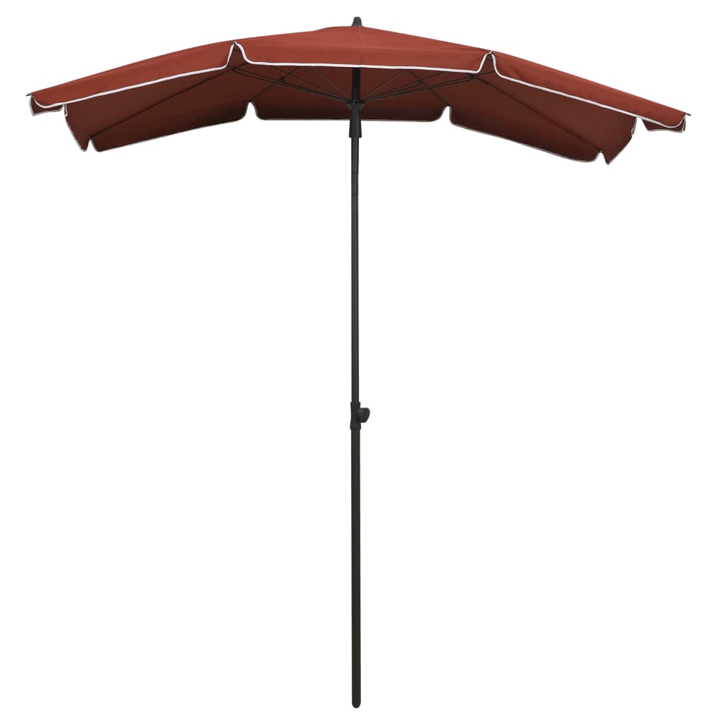 Parasol met paal 200x130 cm terracottakleurig is nu te koop bij PeponiXL, paradijselijk wonen!