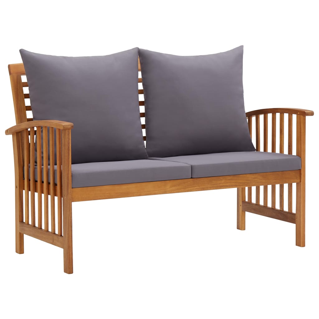 3-delige Loungeset met kussens massief acaciahout is nu te koop bij PeponiXL, paradijselijk wonen!