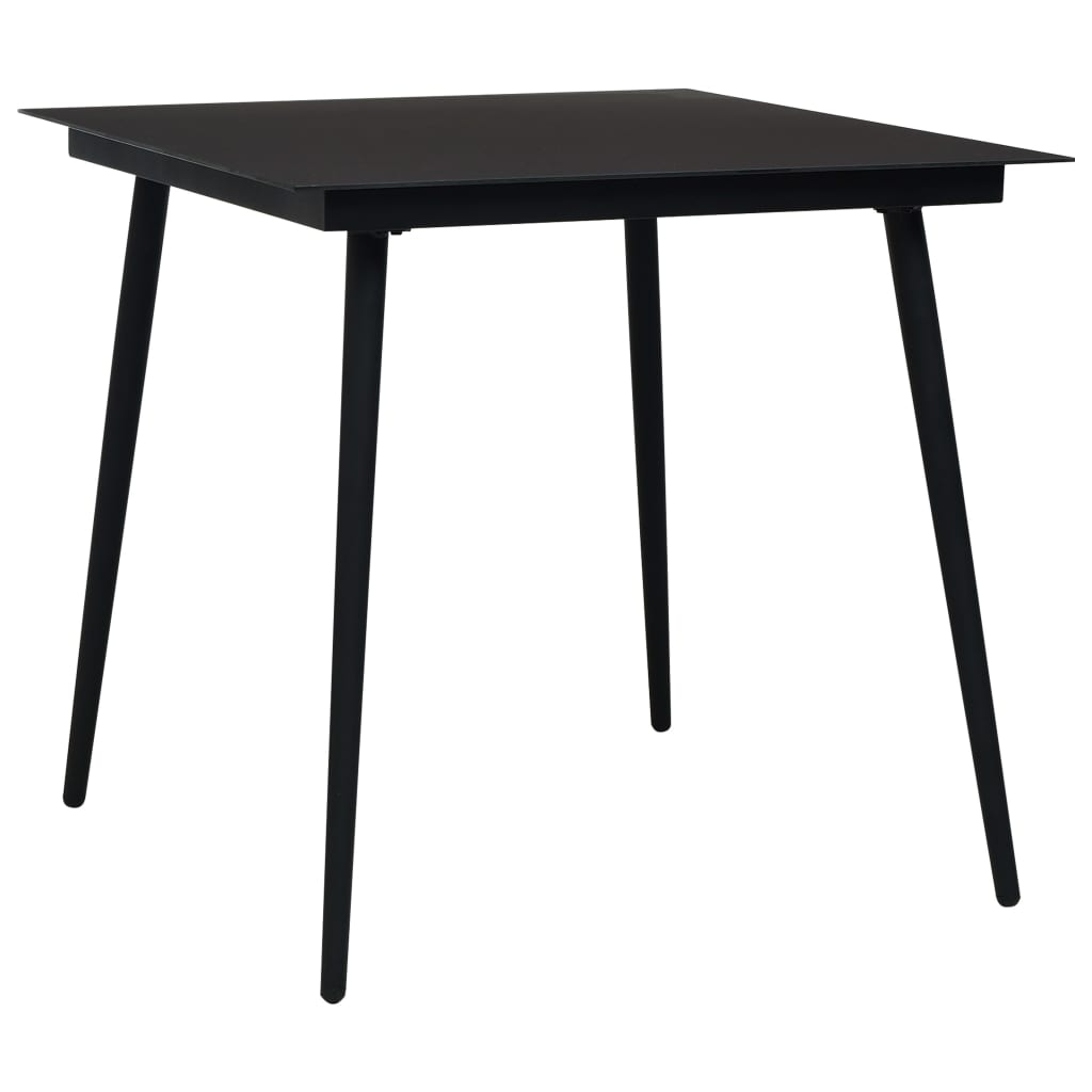 5-delige Tuinset katoenen touw en staal zwart is nu te koop bij PeponiXL, paradijselijk wonen!
