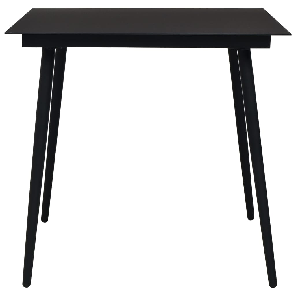 5-delige Tuinset katoenen touw en staal zwart is nu te koop bij PeponiXL, paradijselijk wonen!