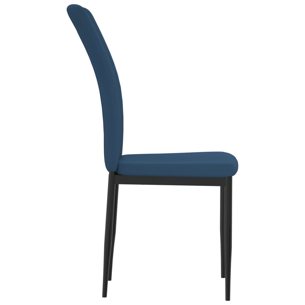 Eetkamerstoelen 4 st fluweel blauw is nu te koop bij PeponiXL, paradijselijk wonen!