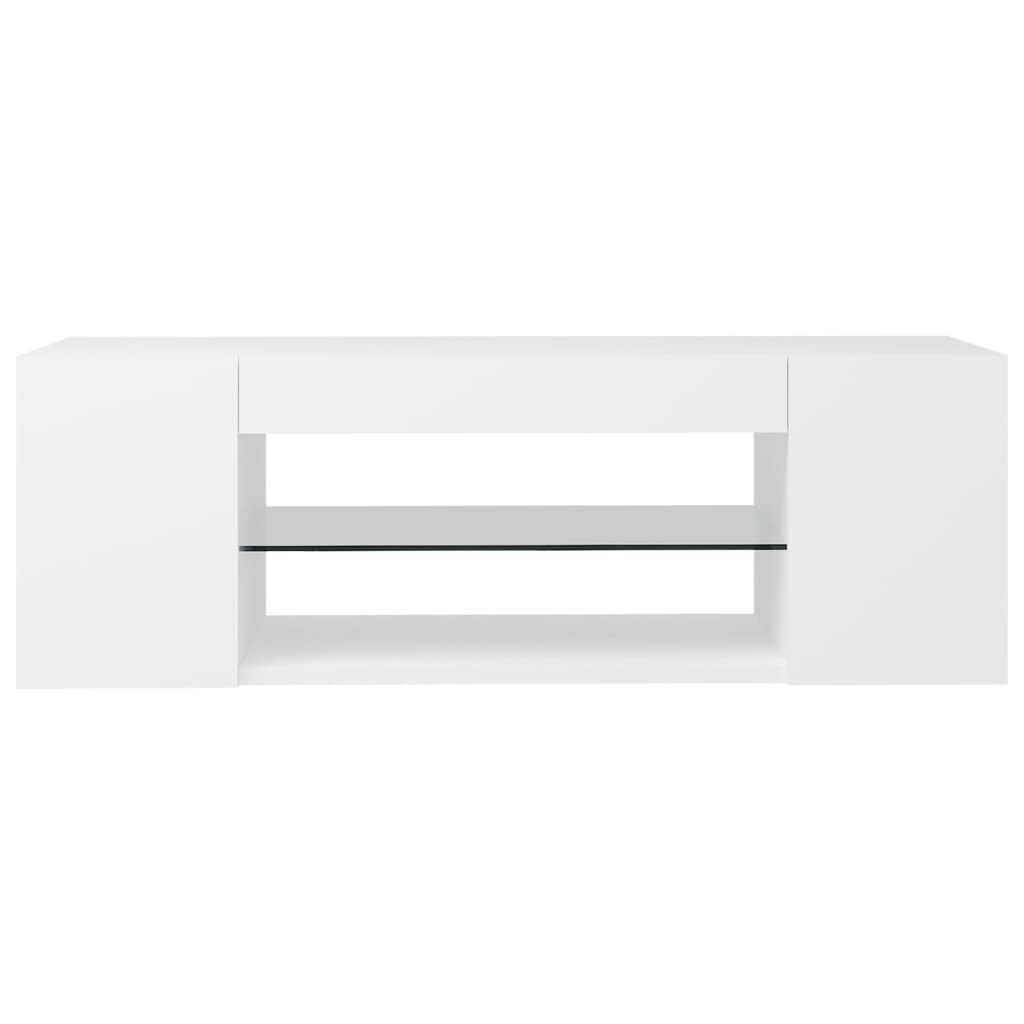 Tv-meubel met LED-verlichting 90x39x30 cm wit is nu te koop bij PeponiXL, paradijselijk wonen!