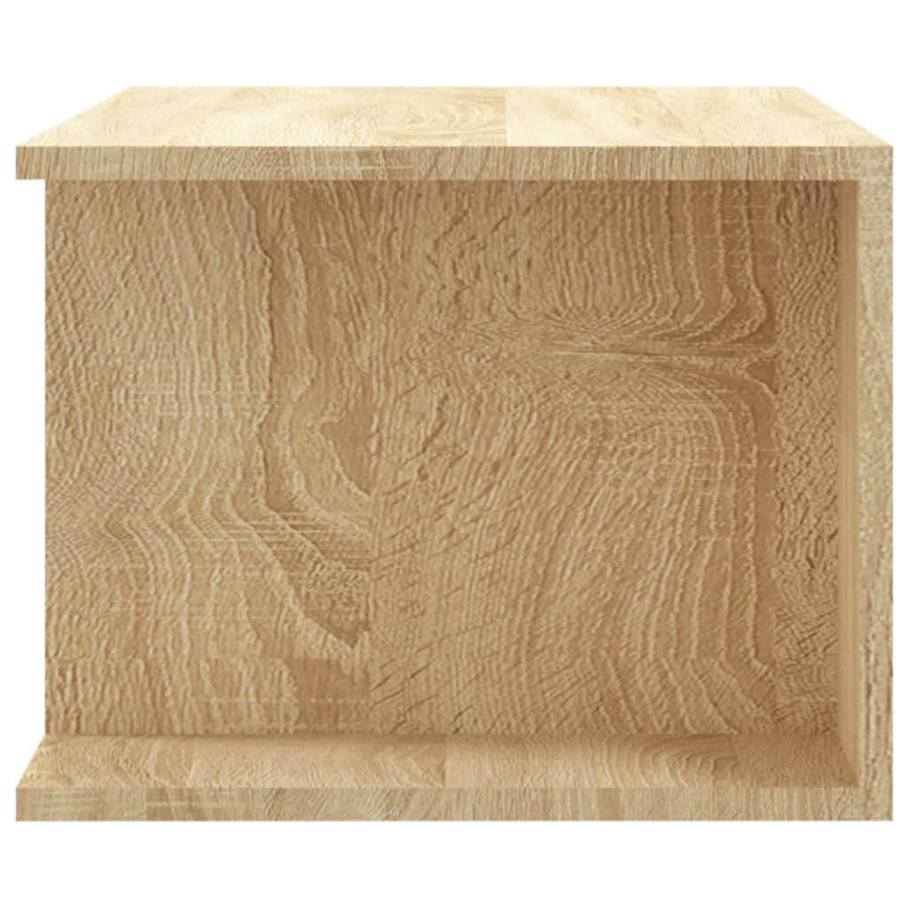 Tv-meubel met LED-verlichting 90x39x30 cm sonoma eikenkleurig is nu te koop bij PeponiXL, paradijselijk wonen!